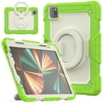 thumbnail image 1 of Dteck Case for iPad Air 5th/4th Gen 10.9-inch 2022/2020,iPad Pro 11-inch 2021/2020/2018 Case,Shockproof Rubber Hybrid Handle Kickstand Heavy Duty Cover with Screen Preotector,Lime, 1 of 9
