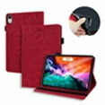 thumbnail image 1 of Dteck Case for iPad Mini 6 2021 (6th Gen.), Embossed Floral Wallet Card Leather Folio Stand Protective Cover with Multi-Angle Viewing, Functional Elastic Strap for iPad Mini 6th Gen 8.3 Inch - Red, 1 of 8