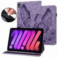 thumbnail image 1 of Dteck Case for iPad Mini 6 2021 (6th Gen), Premium PU Leather Folio Stand Protective Wallet Cover with Multi-Angle Viewing & Pencil Holder, Elastic Strap for iPad Mini 6th Gen 8.3 Inch - Purple, 1 of 4