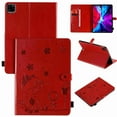thumbnail image 1 of Dteck Case for iPad Pro 11" 2020 & 2018 with Pencil Holder PU Leather Embossed Pattern Premium Flip Folio Smart Stand Magnetic Cover [Auto Sleep/Wake Feature][Card Holder/Pocket], Red, 1 of 4