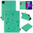 thumbnail image 1 of Dteck Case for iPad Pro 11" 2020 & 2018 with Pencil Holder PU Leather Embossed Pattern Premium Flip Folio Smart Stand Magnetic Cover [Auto Sleep/Wake Feature][Card Holder/Pocket], Green, 1 of 4