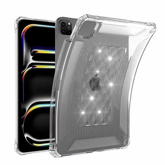 Dteck Case for iPad Pro 11 Inch (2022/2021/2020/2018), Built-in Pencil Holder Shockproof Impact Resistant Flexible Transparent Clear TPU Protective Shell,Clear