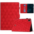 thumbnail image 1 of Dteck for Case for iPad Pro 11 Inch (M4) 2024 (5th Gen) Released,PU Leather Embossed Peacock Flower Slim Case with Card Solt Protective Smart Cover for iPad Pro 11 Inch Tablet 2024,Red, 1 of 5