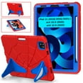 thumbnail image 1 of Dteck Case for iPad Pro 11 inch 4th/3rd/2nd/1st Gen/iPad Air 4th/5th Gen 10.9",Shockproof Rugged Rubber Kids Friendly Case Pencil Holder Stand Cover for iPad Pro 11 2022/2021/2020/2018,Red+Blue, 1 of 8