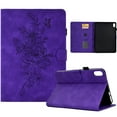 thumbnail image 1 of Dteck Case for iPad mini 6th Generation 8.3 inch,Magnetic Leather Flower Pattern Card Slots Smart Case Shockproof Rubber Kickstand Cover for iPad mini 6,Purple, 1 of 6