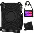 thumbnail image 1 of Dteck Case for iPad mini (A17 Pro) 8.3 inch 2024/ iPad mini 6th Generation,Shockproof Rubber Rugged Case Kids Friendly Handle Kickstand with Shoulder Strap Protective Cover,Black, 1 of 8