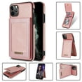 thumbnail image 1 of Dteck Case for iPhone 11 Pro Max (6.5 inch) 2019, RFID Blocking Material Card Slots Metal Button Closure Flip Wallet Case with Stand for Apple iPhone 11 Pro Max, Rosegold, 1 of 5