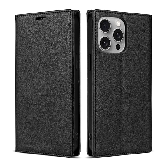 Dteck Case for iPhone 12 Pro Max, Business Style PU Leather Wallet Folio Case Magnetic Closure Kickstand Full Protection Case Compatible with iPhone 12 Pro Max,Black