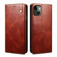 thumbnail image 1 of Dteck Case for iPhone 13 Mini, Men Luxury Wallet Business Style Case with Card Holder Shockproof Folio Case Premium PU Leather Flip Kickstand Cover 2021,Brown, 1 of 9