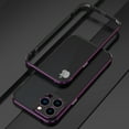 thumbnail image 1 of Dteck Case for iPhone 13 Pro 6.1-inch,Shockproof Metal Aluminum Bumper Frame Slim Case with Camera Lens Protector Cover for iPhone 13 Pro,Black+Purple, 1 of 9