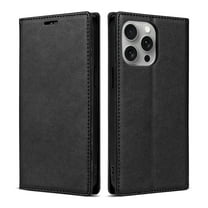 Dteck Case for iPhone 13 Pro, Business Style PU Leather Wallet Folio Case Magnetic Closure Kickstand Full Protection Case Compatible with iPhone 13 Pro,Black