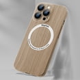 thumbnail image 1 of Dteck Case for iPhone 13 Pro MagSafe Compatible Faux Wood PC Phone Case with Camera Protection Ultra Thin Shockproof Cover For iPhone 13 Pro,Birch Wood Texture Image, 1 of 6