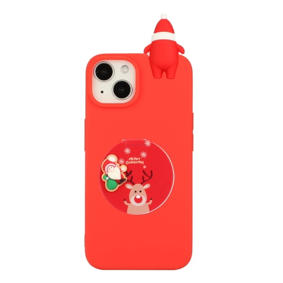 Dteck Case for iPhone 14 Plus 6.7" 2022 Release, Soft Shockproof TPU Backplane Cartoon Christmas Pattern Ultra-Thin Lightweight Lovely Case For iPhone 14 Plus, Santa