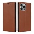 thumbnail image 1 of Dteck Case for iPhone 14 Pro, Business Style PU Leather Wallet Folio Case Magnetic Closure Kickstand Full Protection Case Compatible with iPhone 14 Pro,Brown, 1 of 6