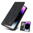 thumbnail image 1 of Dteck Case for iPhone 14 Pro Max, Premium Soft PU Leather Cover TPU Bumper with Card Holder Kickstand Magnetic Adsorption Flip Wallet Case for iPhone 14 Pro Max,Black, 1 of 6