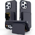 thumbnail image 1 of Dteck Case for iPhone 16 Pro Shockproof  Wallet Case with Card Holder (3-4 Cards) & Hidden Mirror, Military Grade Drop Protection, Rugged Protective Flip Cover for iPhone 16 Pro,Black, 1 of 7