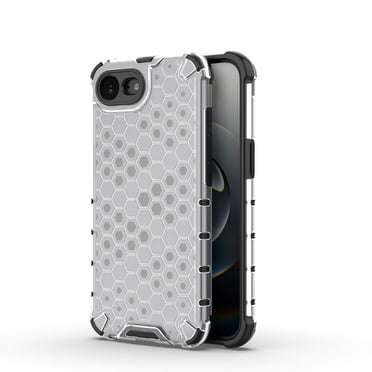 Dteck Case for iPhone 16e 5G, TPU Lining Pattern Phone Case, Four-Corner Protection and Anti-Fall Protection Soft TPU Rubber Phone Cover for iPhone 16e 5G, White