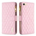 thumbnail image 1 of Dteck Case for iPhone 7/iPhone 8/iPhone SE 2nd 3rd Gen,Shockproof 9 Card Holder Slots Zipper Pocket Handbag Case PU Leather Magnetic Closure Kickstand with Wrist Strap TPU Flip Cover,Pink, 1 of 6