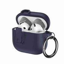 Dteck Classic Case for Apple AirPods 3 (2021), Rugged Dual-Layer Protection with Secure Lock, Shockproof TPU PC Cover, Support Wireless Charging, Front LED Visible, Darkblue
