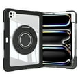 thumbnail image 1 of Dteck Clear Case for Apple iPad Pro 11-Inch (M4) 2024, Durable Lightweight Slim Case with Built-in 360 Degree Rotating Kickstand/Handle, Shockproof Protective Cute Hard Back Cover Case, Black, 1 of 6