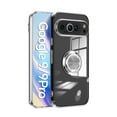 thumbnail image 1 of Dteck Clear Case for Google Pixel 9 / 9 Pro,Shockproof Plating TPU Ring Holder Kickstand Magnetic Case Slim Transparent Back Cover for Google Pixel 9 / 9 Pro,Silver, 1 of 5