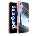thumbnail image 1 of Dteck Clear Case for Samsung Galaxy A16 5G, Built-in Camera Lens Protector Case Non-Yellowing Shockproof Bumper Protective Shell Anti-Scratch Hard PC Back Cover,Pink, 1 of 6