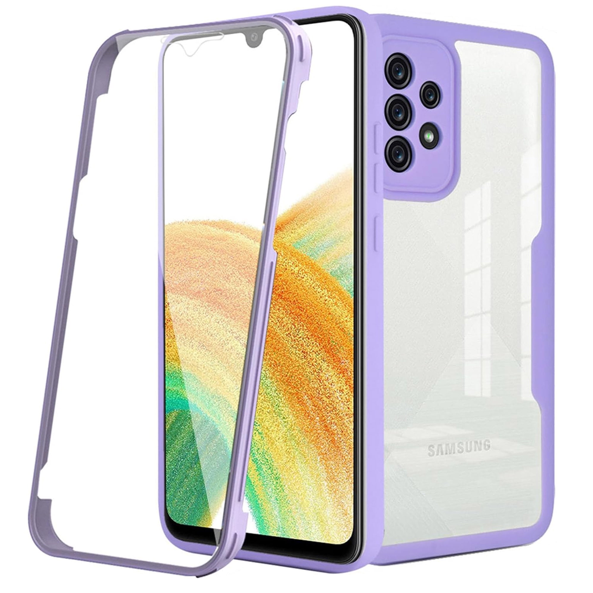 Dteck Clear Case for Samsung Galaxy A23 5G with Built-in Screen ...