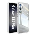 thumbnail image 1 of Dteck Clear Case for Samsung Galaxy S25 Plus, Built-in Camera Lens Protector Case Non-Yellowing Shockproof Bumper Protective Shell Anti-Scratch Hard PC Back Cover,White, 1 of 6