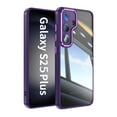 thumbnail image 1 of Dteck Clear Case for Samsung Galaxy S25 Plus, Built-in Camera Lens Protector Case Non-Yellowing Shockproof Bumper Protective Shell Anti-Scratch Hard PC Back Cover,Darkpurple, 1 of 6