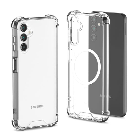 Dteck Clear Case for Samsung Galaxy A25 5G,Shockproof TPU Case Magnetic Compatible with Mag Safe Transparent Back Cover for Galaxy A25 5G,Clear
