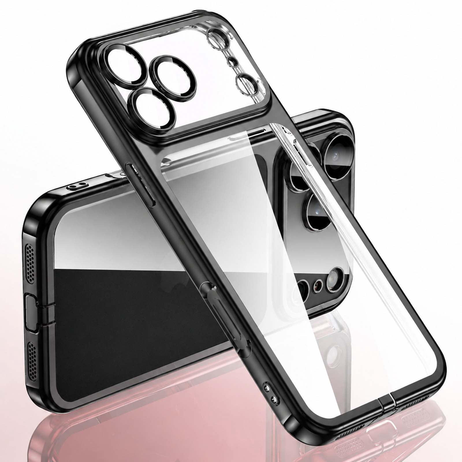 Dteck Clear Case for iPhone 17 Pro, Crystal Transparent Slim Cover with ...