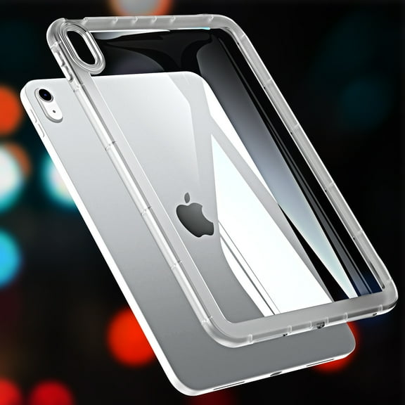 Dteck Clear Case for iPad 10th Generation 10.9 inch,iPad 11-inch (A16) 2025 Shockproof Rubber Case Slim TPU Back Protective Soft Shell Cover for iPad 10th/11th Generation,Clear