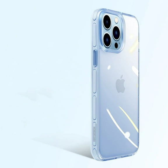 Dteck Clear Case for iPhone 13 Transparent Crystal Clear Ultra Slim Thin Design Full Body Protection Non-Yellowing Scratch Resistant Shockproof Case For iPhone 13,Blue
