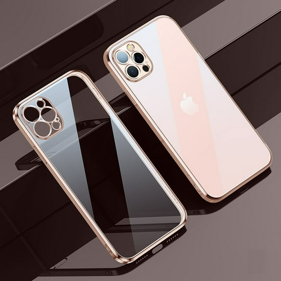 Dteck Clear Case for iPhone 14 Pro Max Plating Bumper Anti-Yellow Transparent Protective Cover Shockproof Slim Thin Cover for Apple iPhone 14 Pro Max 6.7 inch 2022, Pink