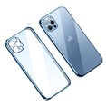 thumbnail image 1 of Dteck Clear Case for iPhone 14 Pro Plating Bumper Anti-Yellow Transparent Protective Cover Shockproof Slim Thin Cover for Apple iPhone 14 Pro 6.1 inch 2022, Light Blue, 1 of 9