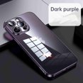 thumbnail image 1 of Dteck Clear Case for iPhone 16 Pro Plating Bumper Anti-Yellow Transparent Protective Cover Shockproof Slim Thin Cover for Apple iPhone 16 Pro, Darkpurple, 1 of 7