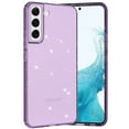 thumbnail image 1 of Dteck Clear Glitter for Samsung Galaxy S23,Military Drop Protection Sparkly Shiny Bling Slim Thin Soft Rubber Protective Phone Cover for Galaxy S23,Purple, 1 of 6