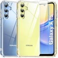 thumbnail image 1 of Dteck Clear for for Samsung Galaxy A15 5G Case with Screen Protector, Crystal Transparent Anti-Yellowing Mil-Grade Protection Hard Back & Soft Edge A15 5G Case,Clear, 1 of 8