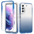 thumbnail image 1 of Dteck Clear for Samsung Galaxy S23 Plus Case Crystal Clear Case Gradient Slim Soft Bumper TPU Shockproof Phone Case 6.6 Inch S23+ 5G Case 2023 for Women Girls,Blue, 1 of 5