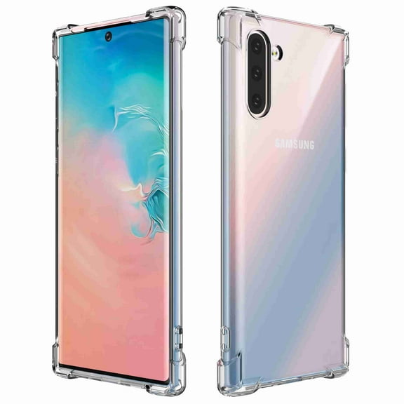 Dteck Clear Transparent Case HD Clear Ultra Thin Slim Fit Soft TPU Protective Case, Shock-Absorption Anti-Scratch Cover, Compatible for Samsung Galaxy Note 10 2019 Released