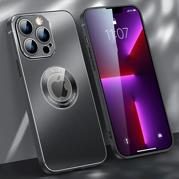 Dteck Compatible Case For iPhone 13,Drop Camera Protection Case Hybrid Matte Slim Fit Logo View Phone Cover.For iPhone 13,Black