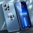 thumbnail image 1 of Dteck Compatible Case For iPhone 13,Drop Camera Protection Case Hybrid Matte Slim Fit Logo View Phone Cover.For iPhone 13,Blue, 1 of 5