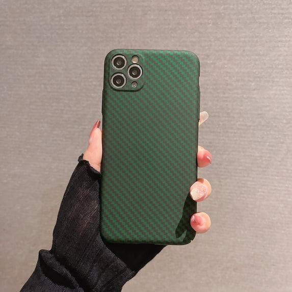 Dteck Compatible Case for iPhone 7/8/SE 2020 4.7 inch,Stylish Carbon Fiber Texture Pattern Shockproof Ultra Slim Hybrid TPU Fit Protective Cover.For iPhone 7 / 8 / SE 2020,Green