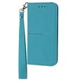 thumbnail image 1 of Dteck Compatible Case For iPhone XS/X 5.8 inch,Magnetic Closure Luxury PU Leather Flip Card Slot Wallet Kickstand Protective Cover with Wrist Strap.For iPhone XS/X,Blue, 1 of 10