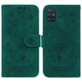 thumbnail image 1 of Dteck Compatible Flower Embossed Case for Samsung Galaxy A71 5G,Luxury PU Leather Flip Wallet Card Stand Shockproof Protection Cover with Wirst Strap.For Samsung Galaxy A71 5G,Green, 1 of 7