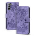 thumbnail image 1 of Dteck Compatible For Samsung Galaxy S22 Plus Shockproof Stand Flip Wallet with Wrist Strap Case Pattern Embossed PU Leather Cover.For Samsung Galaxy S22 Plus,Purple, 1 of 7