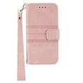 thumbnail image 1 of Dteck Compatible For iPhone XR 6.1 inch multi-functional Flip Wallet Case,360 Protection Luxury PU Leather Magnetic Closure Stand Cover with Wrist Strap.For iPhone XR,Pink, 1 of 10