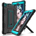 thumbnail image 1 of Dteck Compatible with Kindle Fire HD 8 Tablet Case (7th and 8th Generation, 2017 and 2018 Release), Kindle Fire 8 Case, Heavy Duty Full Body Protection Shockproof Kickstand Case Cover, Blue, 1 of 7