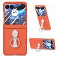 thumbnail image 1 of Dteck Compatible Phone Case for Motorola Razr 40 Ultra 2023 Case with Ring Stand,Slim Lightweight Hard PC Protective Ring Case for Motorola Razr 40 Ultra Cover Case,Orange, 1 of 10