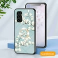 thumbnail image 1 of Dteck Compatible with Samsung A13 5G Case, Shockproof Girls Women Drop Protective Flower Pattern Glass Back Cover With Diamond Ring Kickstand For Galaxy A13 5G Case, Gardenias, 1 of 7